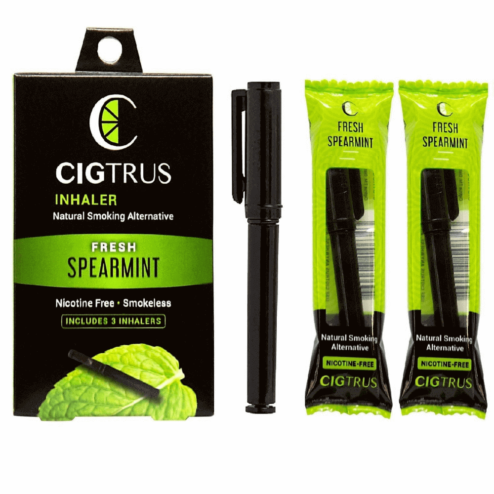 Store Display - Cigtrus Aromatic Smokeless Oxygen Air Inhaler Oral Fixation Relief Natural Quit Aid Behavioral Support – Fresh Spearmint Flavor 3 Pack - Image 15