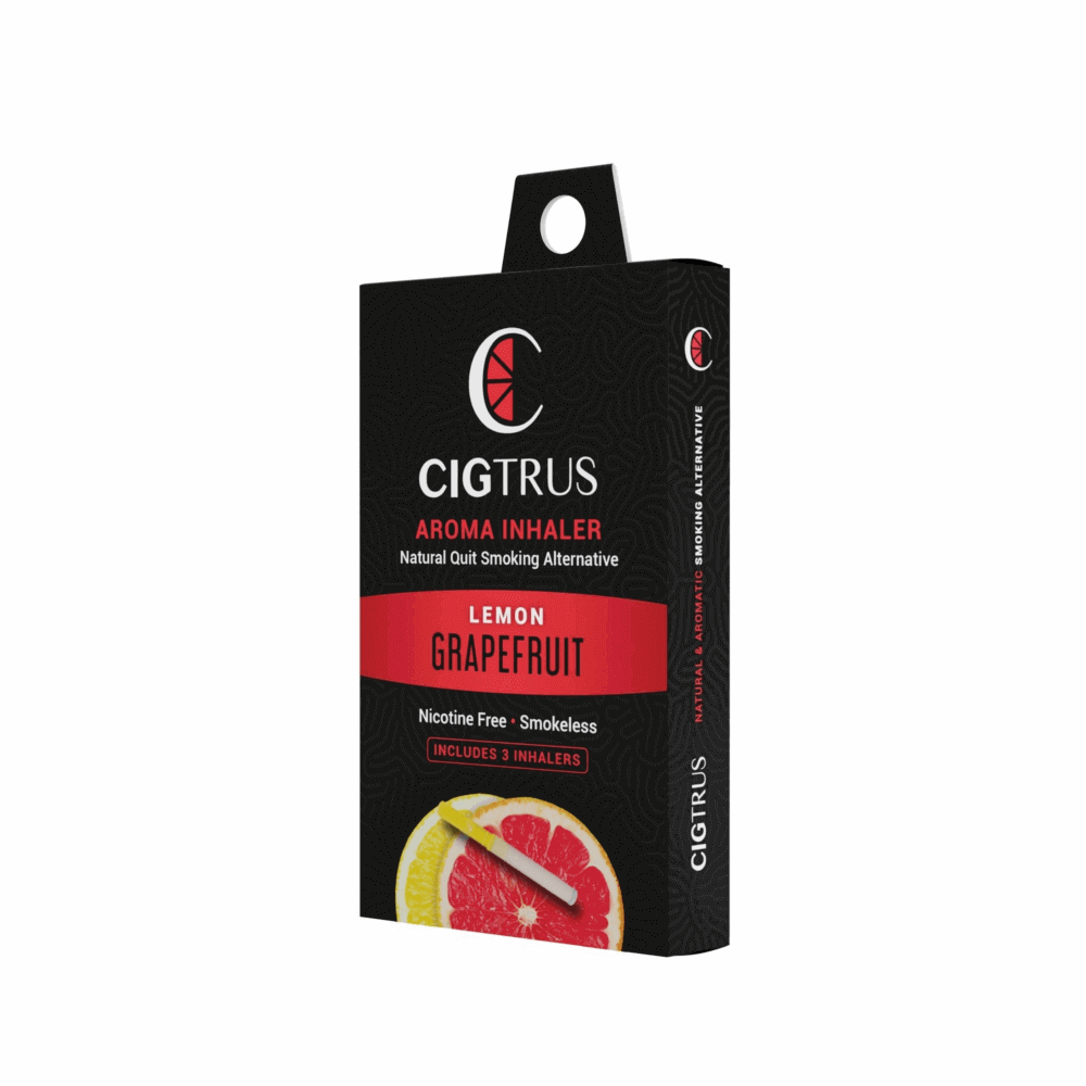 Store Display Offer - Cigtrus Aromatic Smokeless Oxygen Air Inhaler Oral Fixation Relief Natural Quit Aid Behavioral Support – Citrus Grapefruit Flavor 3 Pack - Image 14